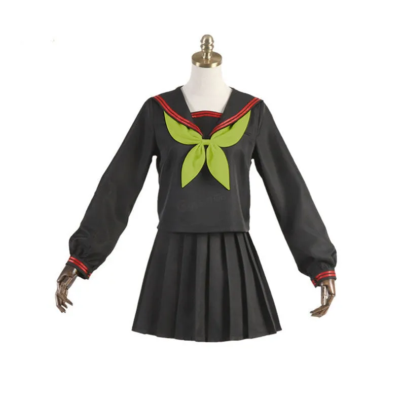Demon Slayer Kimetsu no Yaiba Nezuko Kamado Makomo School Uniform Cosplay Costumes