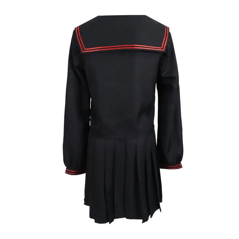 Demon Slayer Kimetsu no Yaiba Nezuko Kamado Makomo School Uniform Cosplay Costumes