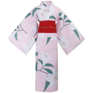 Demon Slayer Kimetsu no Yaiba Nezuko Kamado Pink Cosplay Costumes