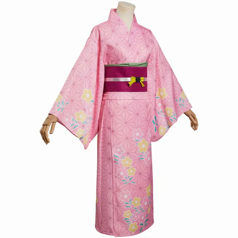 Demon Slayer Kimetsu no Yaiba Nezuko Kamado Summer Cosplay Costumes