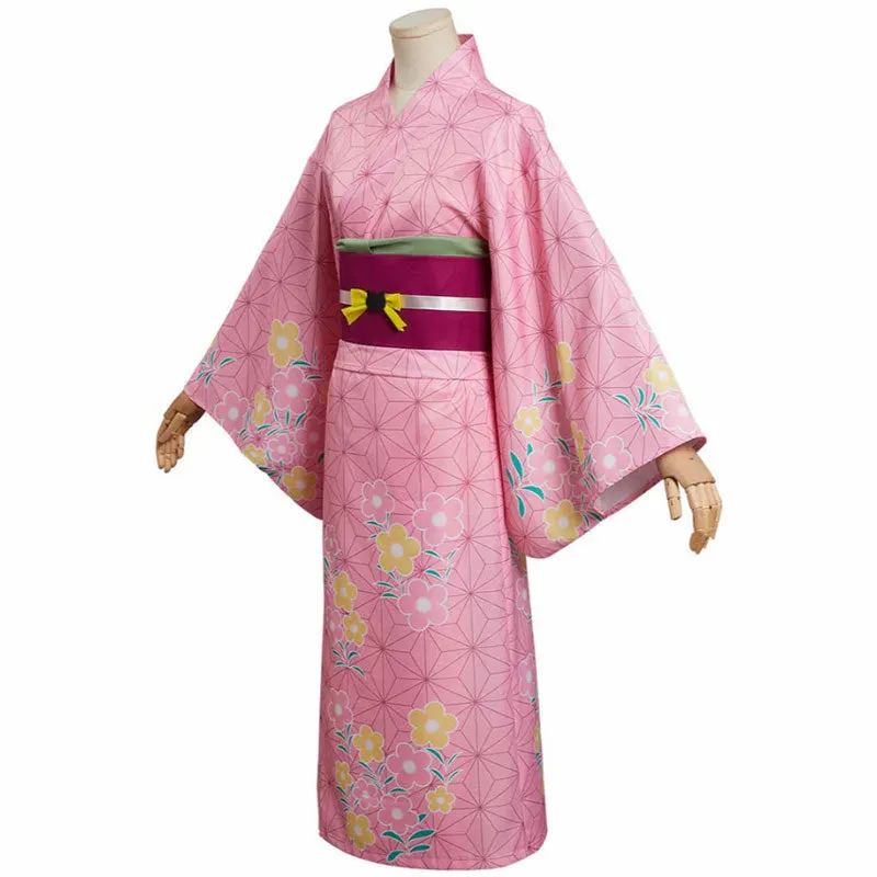 Demon Slayer Kimetsu no Yaiba Nezuko Kamado Summer Cosplay Costumes