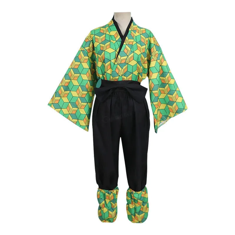 Demon Slayer Kimetsu no Yaiba Sabito Male Cosplay Costumes
