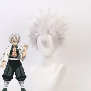 Demon Slayer Kimetsu no Yaiba Shinazugawa Sanemi Cosplay Wigs
