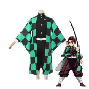 Demon Slayer Kimetsu no Yaiba Tanjiro Kamado Cosplay Costumes
