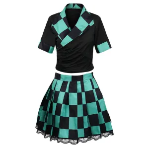 Demon Slayer Kimetsu no Yaiba Tanjiro Kamado Cosplay Costumes