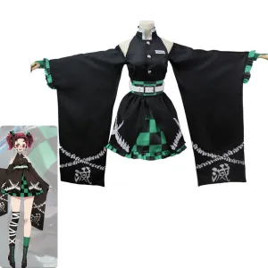 Demon Slayer: Kimetsu no Yaiba Tanjiro Kamado Dress Cosplay Costumes