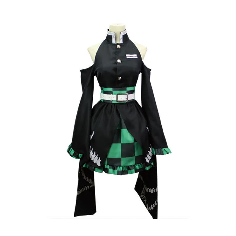 Demon Slayer: Kimetsu no Yaiba Tanjiro Kamado Dress Cosplay Costumes