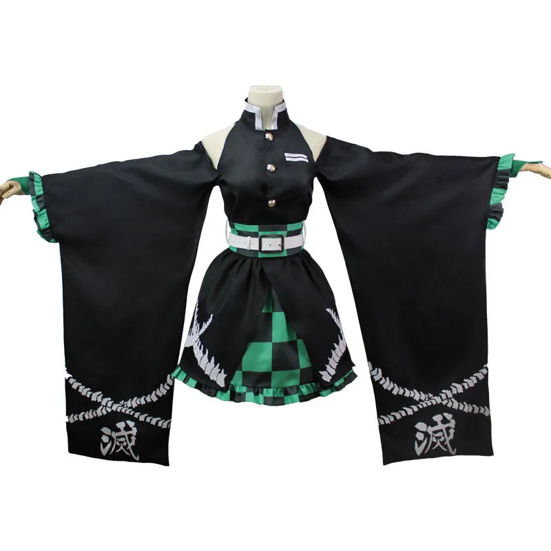 Demon Slayer: Kimetsu no Yaiba Tanjiro Kamado Dress Cosplay Costumes