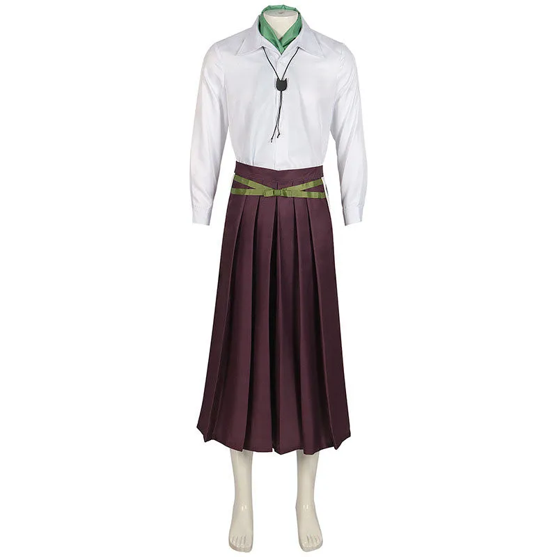 Demon Slayer Kimetsu no Yaiba Tanjiro Kamado Orange Cosplay Costume