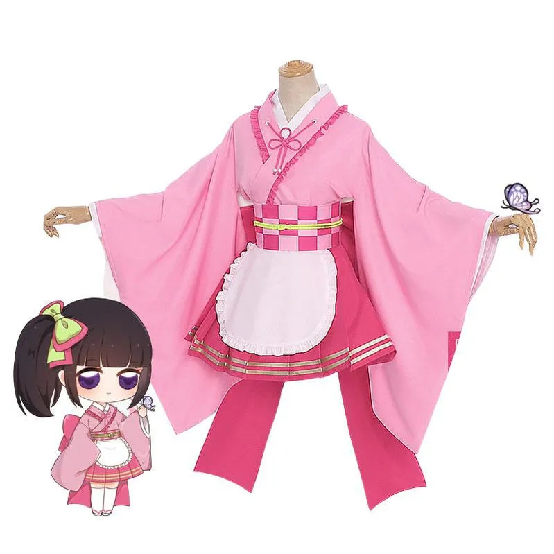 Demon Slayer Kimetsu no Yaiba Tsuyuri Kanawo Maid Outfit Cosplay Costumes