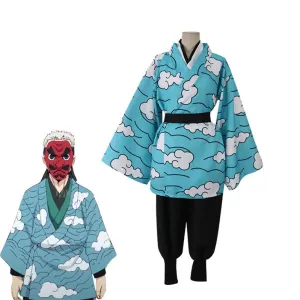 Demon Slayer Kimetsu no Yaiba Urokodaki Sakonji Cosplay Costumes