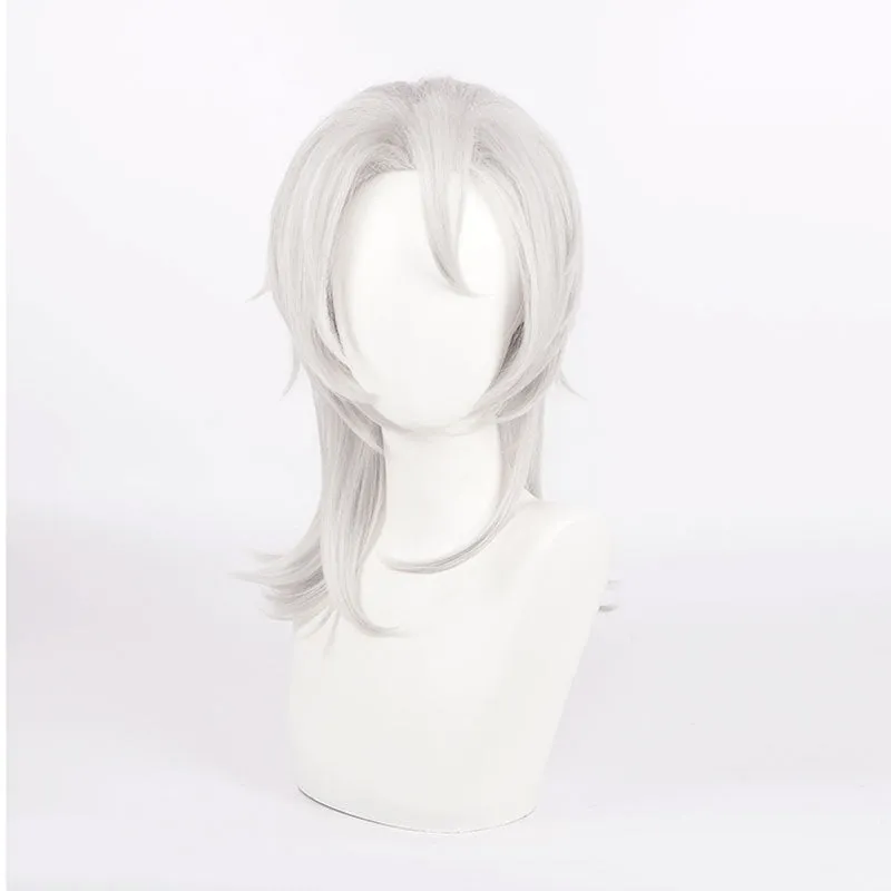Demon Slayer Kimetsu no Yaiba Uzui Tengen Silver Long Cosplay Wigs