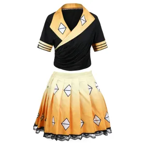 Demon Slayer Kimetsu no Yaiba Zenitsu Agatsuma Cosplay Costumes