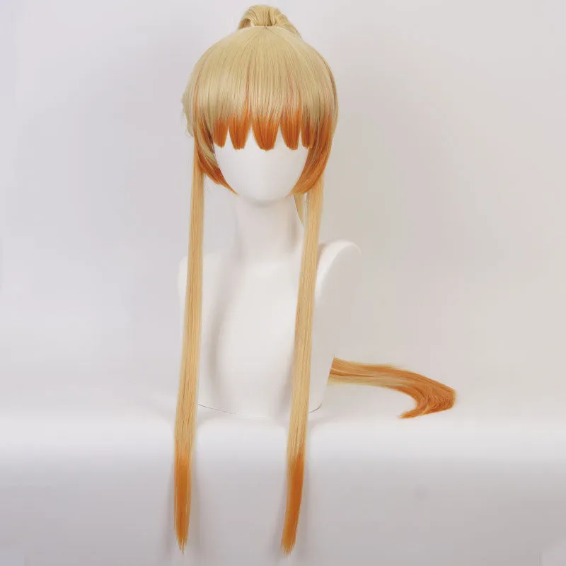 Demon Slayer: Kimetsu no Yaiba Zenitsu Agatsuma Long Ponytail Cosplay Wigs