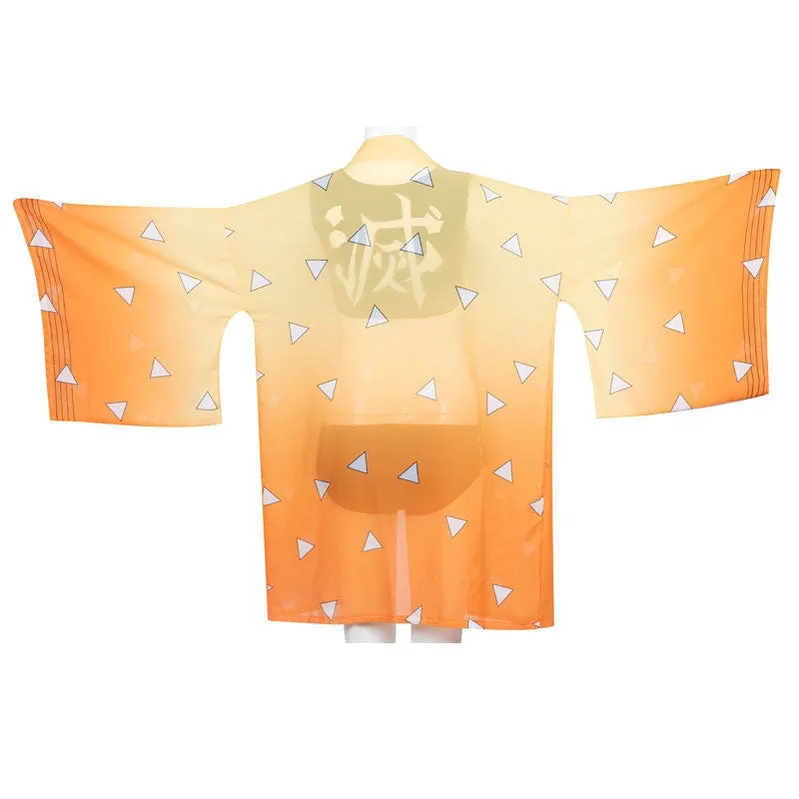 Demon Slayer Kimetsu no Yaiba Zenitsu Agatsuma Swimsuit Cosplay Costumes