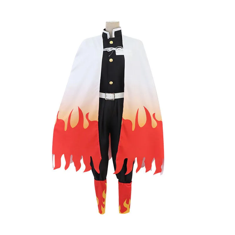 Demon Slayer Rengoku Kyoujurou Male Uniform Cosplay Costumes