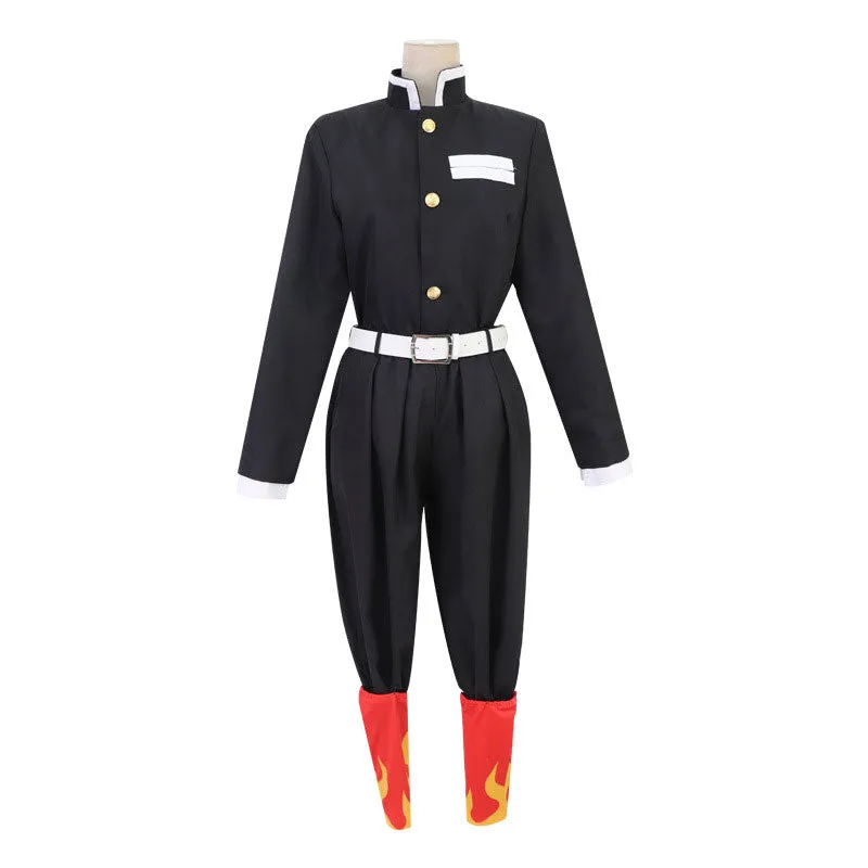 Demon Slayer Rengoku Kyoujurou Male Uniform Cosplay Costumes