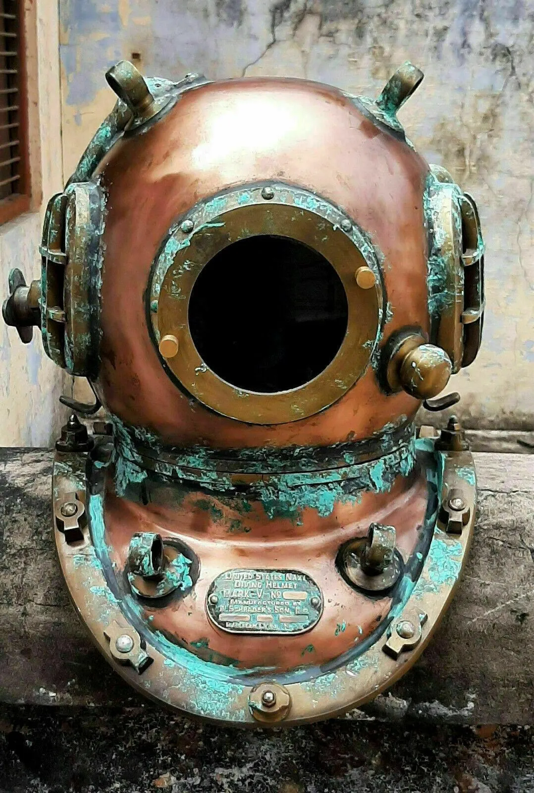Diving Divers Helmet Vintage U.S Navy Mark V Scuba Diving