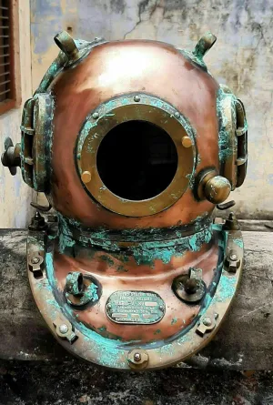Diving Divers Helmet Vintage U.S Navy Mark V Scuba Diving