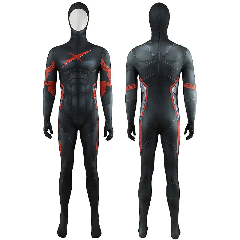 Earth-27 Red X Jumpsuit Cosplay Costumes