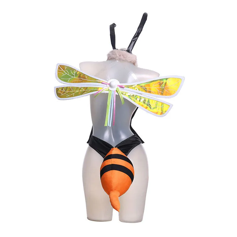 Final Fantasy VII Remake Aerith Gainsborough Bee Bunny Girl Cosplay Costume