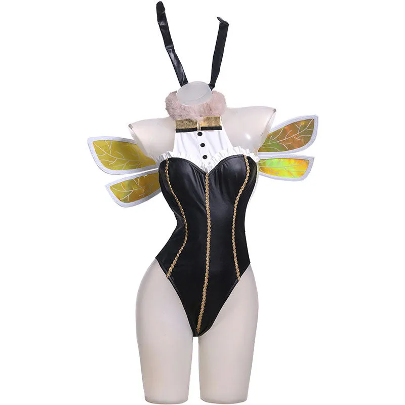 Final Fantasy VII Remake Aerith Gainsborough Bee Bunny Girl Cosplay Costume