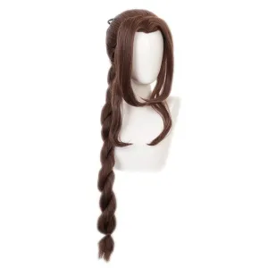 Final Fantasy VII Remake FF7 Aerith Gainsborough Long Brown Cosplay Wigs