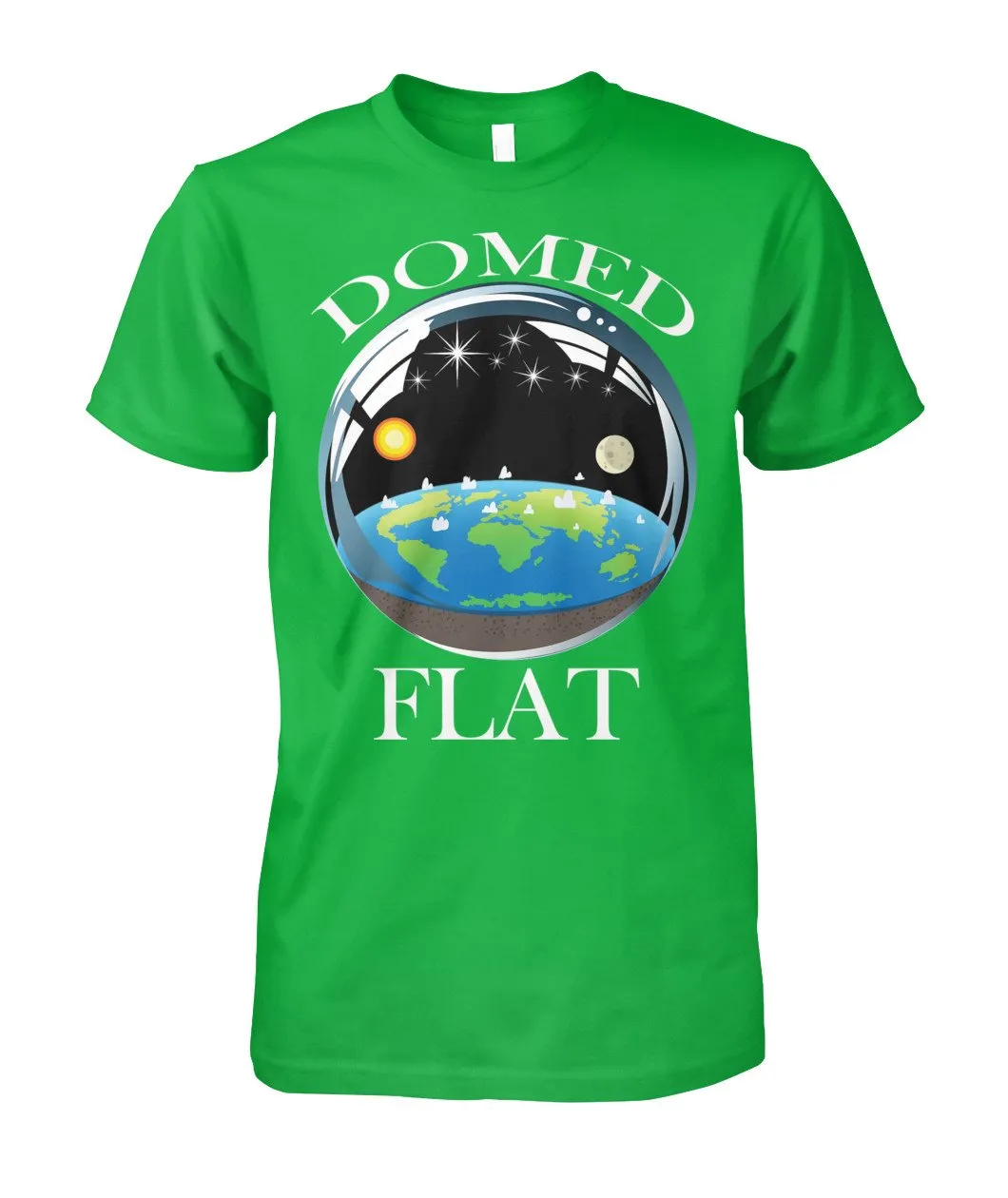 Flat Earth Domed Unisex Premium Tee Shirt for Men & Women