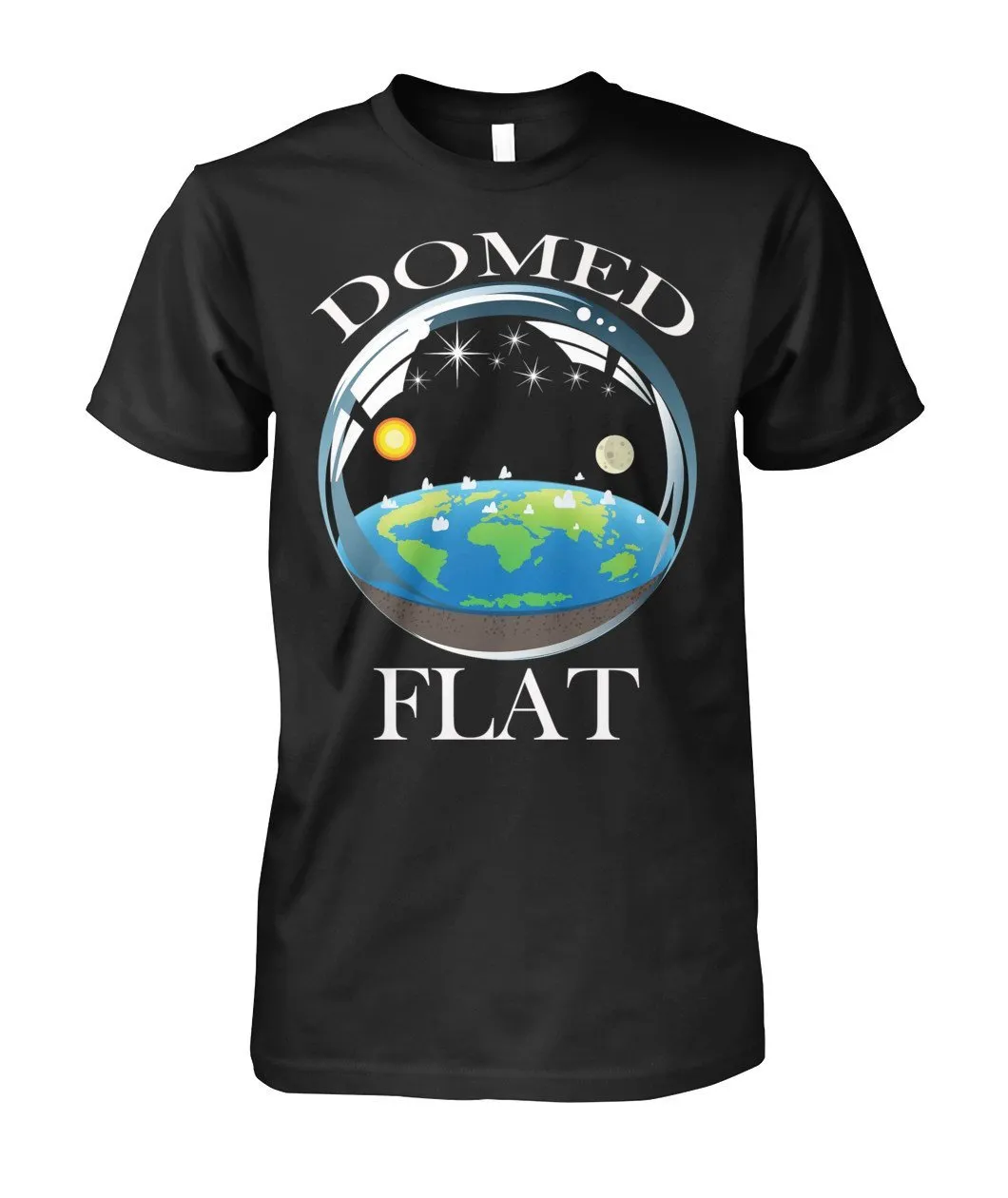 Flat Earth Domed Unisex Premium Tee Shirt for Men & Women