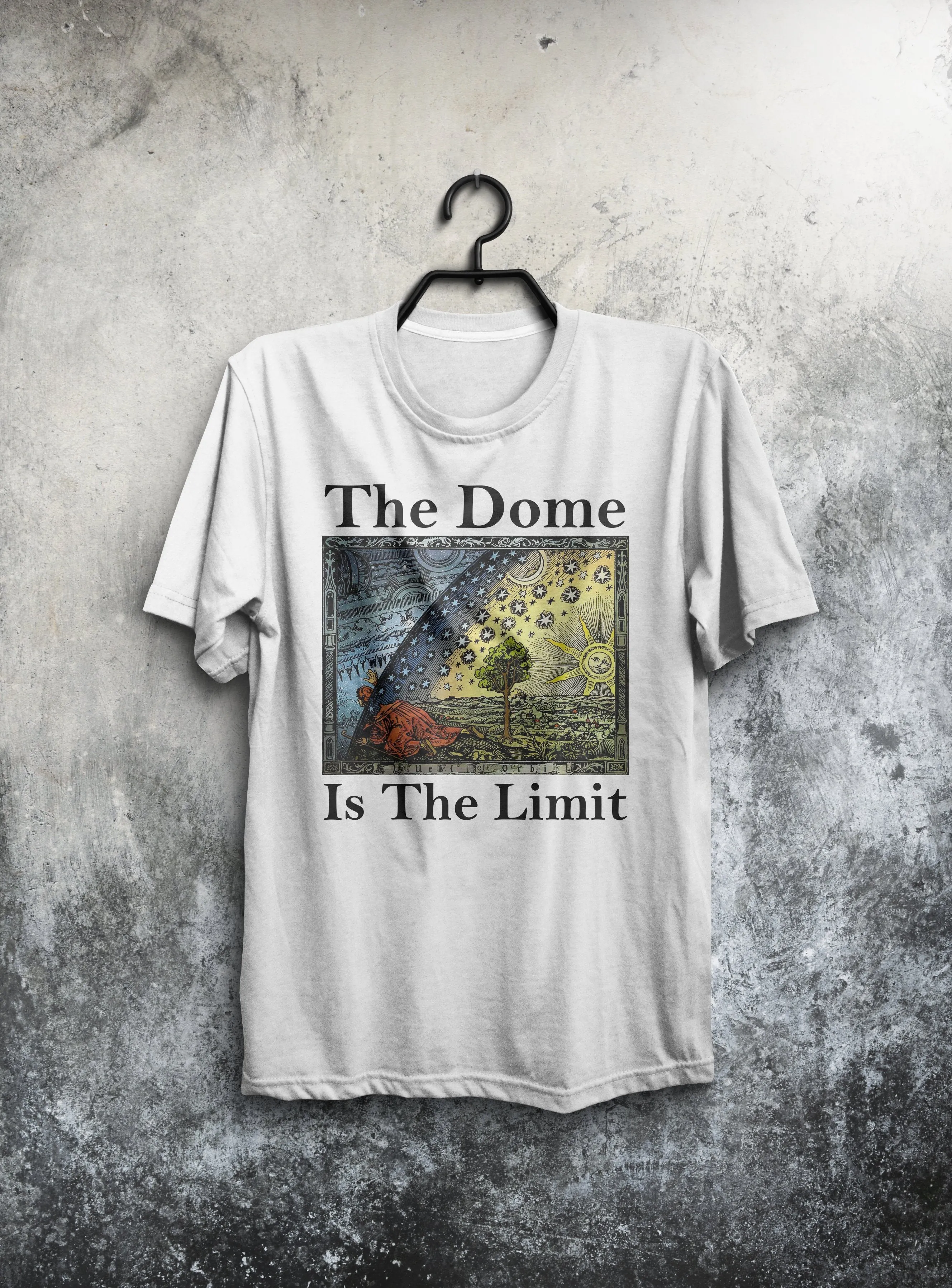 Flat Earth Shirt | Flat Earth Map | The Dome | Tees Shirt | Gildan Mens T-Shirt