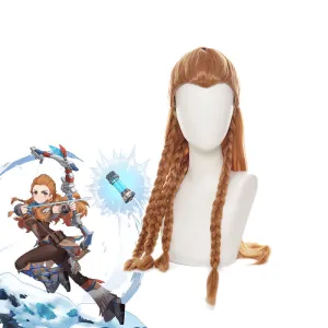 Genshin Impact Aloy Brown Halloween Cosplay Wigs