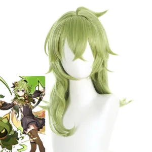 Genshin Impact Collei Green Cosplay Wig