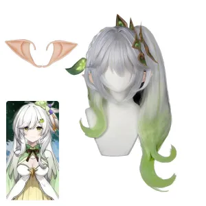 Genshin Impact Dendro Archon Kusanali Nahida Cosplay Wigs With Ear Props