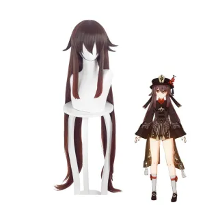 Genshin Impact Hu Tao Dark brown Long Cosplay Wig