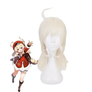 Genshin Impact Klee Blonde Cosplay Wigs