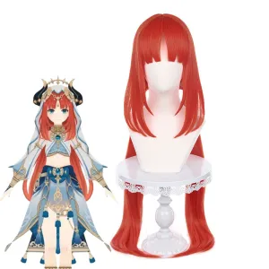Genshin Impact Nilou Orange Red Cosplay Wigs