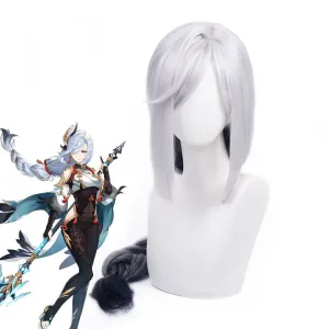 Genshin Impact Shenhe Long Grey Gradient Black Cosplay Wigs