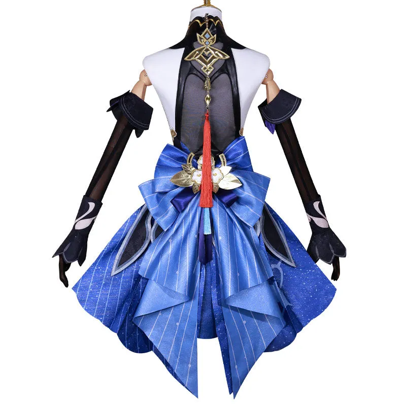 Genshin Impact Twilight Blossom Ganyu Cosplay Costumes