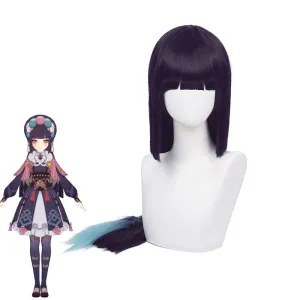 Genshin Impact Yun Jin Dark Purple Long Cosplay Wigs