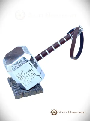 GOD OF THUNDER - INSCRIBED HAMMER