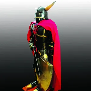 Gothic Greek Knight Medieval Armor Suit with Horn