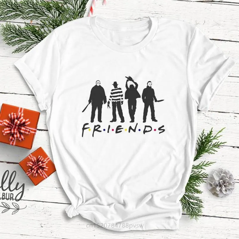 Halloween Horror Friends Tee Top | Pennywise Michael Myers Jason Voorhees Freddy Krueger Saw