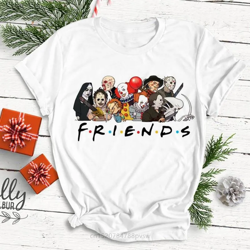 Halloween Horror Friends Tee Top | Pennywise Michael Myers Jason Voorhees Freddy Krueger Saw