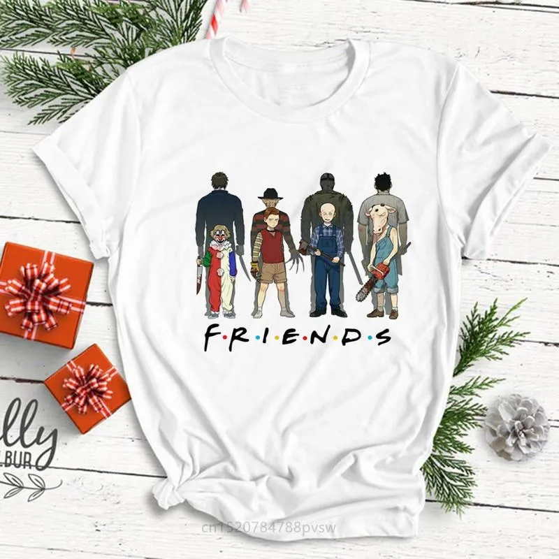 Halloween Horror Friends Tee Top | Pennywise Michael Myers Jason Voorhees Freddy Krueger Saw