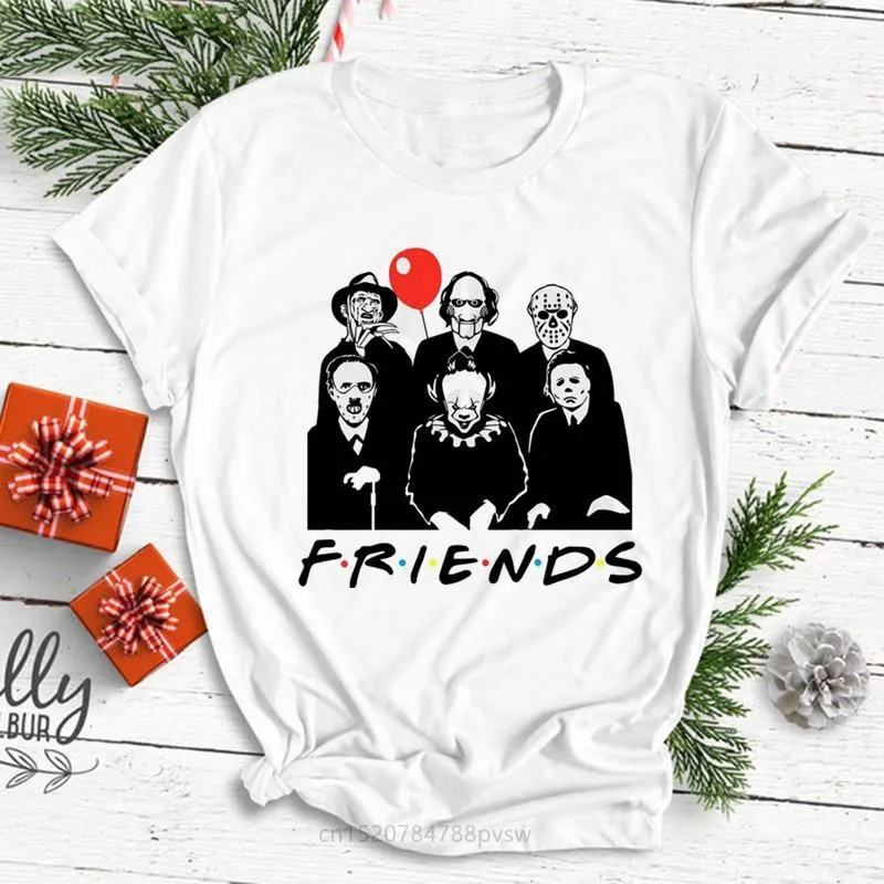 Halloween Horror Friends Tee Top | Pennywise Michael Myers Jason Voorhees Freddy Krueger Saw