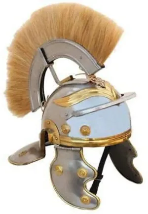 Handmade Roman Centurion Armor Helmet With Plume | Halloween Costume Props