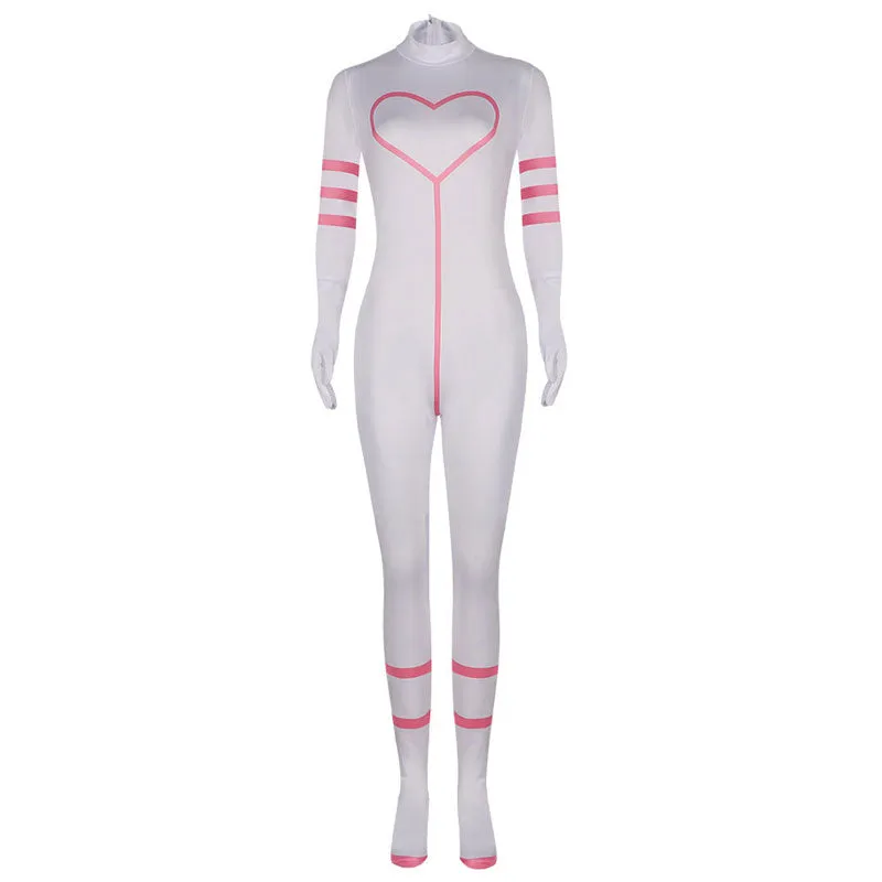 Hazbin Hotel Angel Jumpsuit Cosplay Costumes