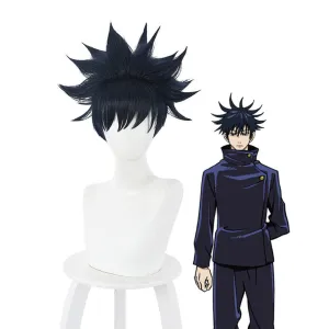 Jujutsu Kaisen  Megumi Fushiguro Dark Blue Cosplay Wig