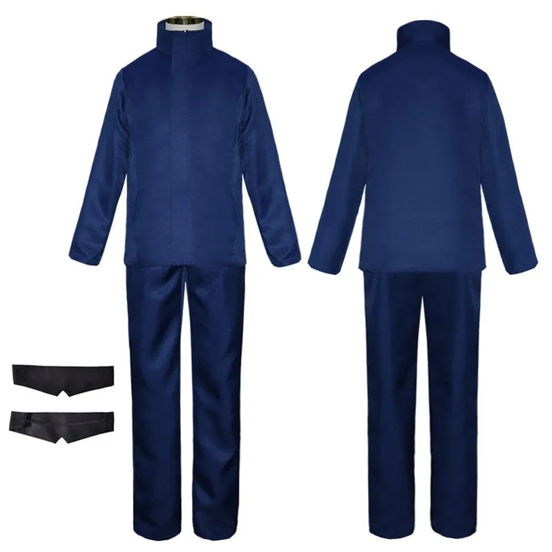 Jujutsu Kaisen Satoru Gojo Child Outfits Cosplay Costume with Blindfold
