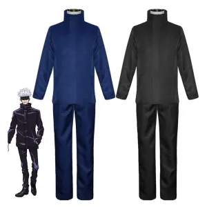 Jujutsu Kaisen Satoru Gojo Child Outfits Cosplay Costume with Blindfold